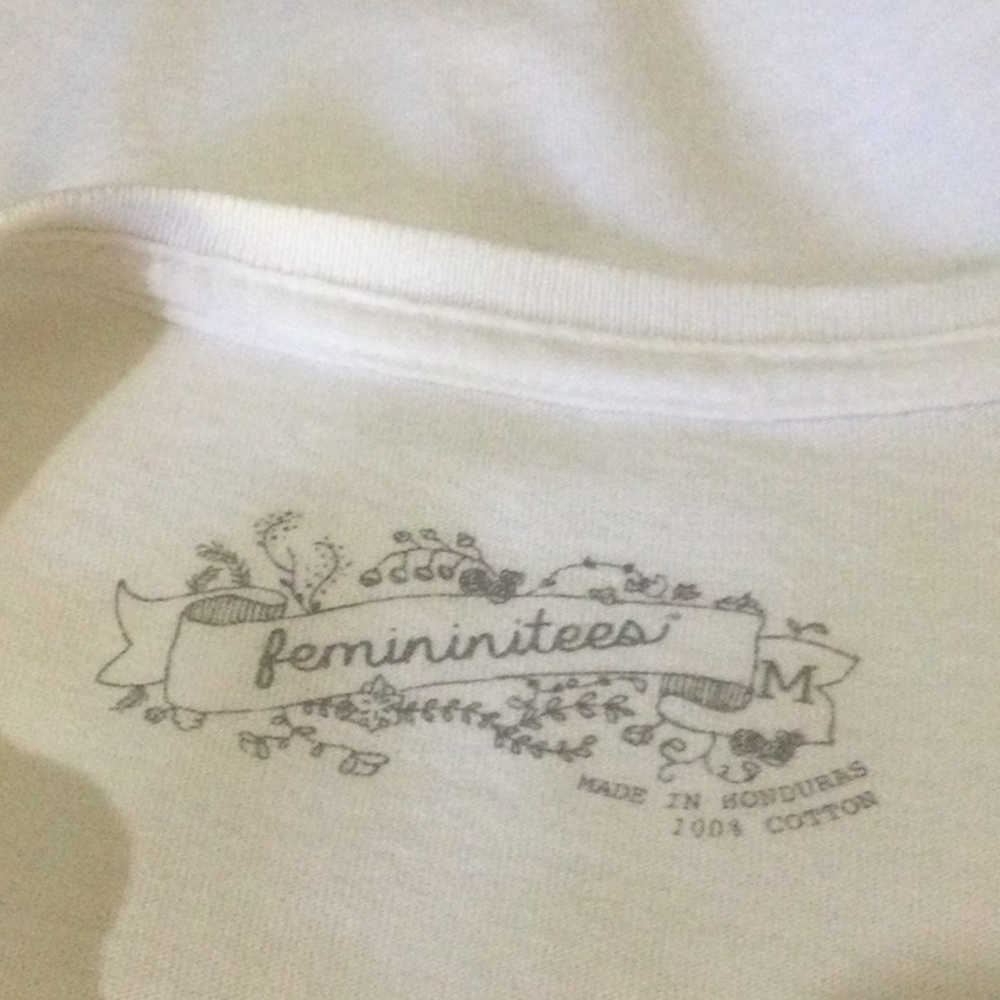 Femininitees White T-Shirt - Picture 4 of 4